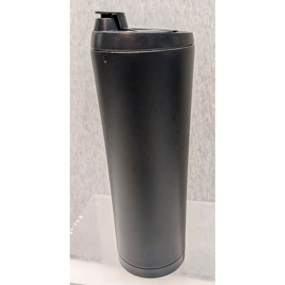Dutch Flow Steel Insulated 20 oz Bottle -Black Bottle, Black Writing - Some Wear - Picture 4 of 6